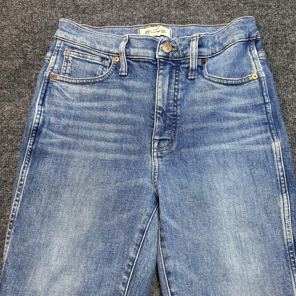 Madewell Mid Rise Stovepipe Jeans Womens Size 27 Blue Denim Calliston Wash
